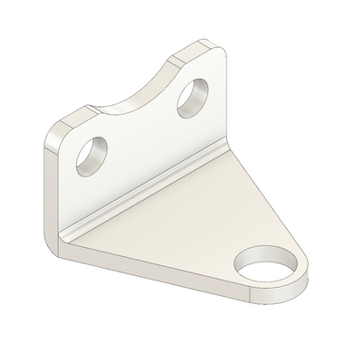 MODULAR SOLUTIONS ALUMINUM BRACKET<br>8MM SENSOR HOLDING